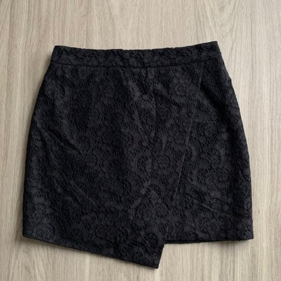 Madewell Lace Asymmetrical Wrap Skirt - Picture 2 of 6